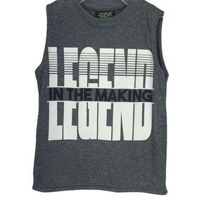 Zone Pro Legend‎ In The Making Grey XS 4/5 boys tank top Muscle Shirt